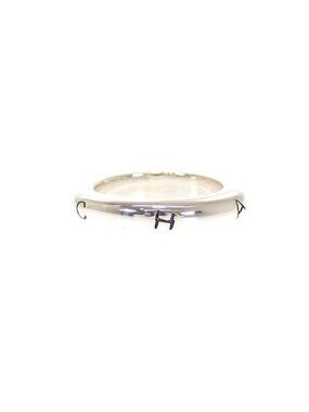 Chanel Logo Ring 925 Sterling Silver Vintage